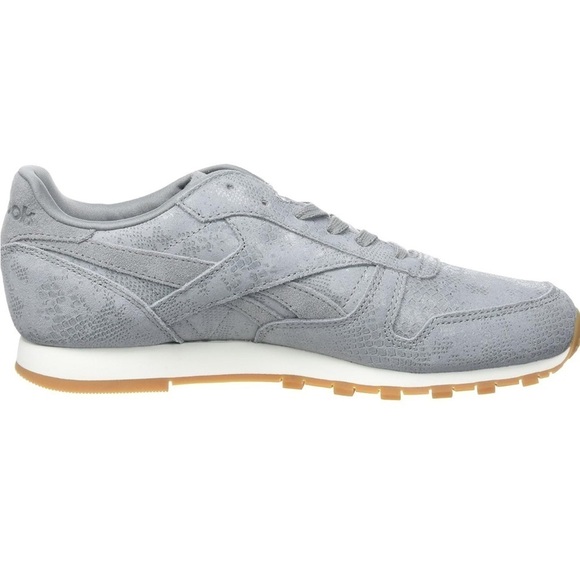⚡ Reebok Snakeskin Retro Sneakers ⚡| Grey Suede | Size 37.5 or 7 | - Picture 5 of 14